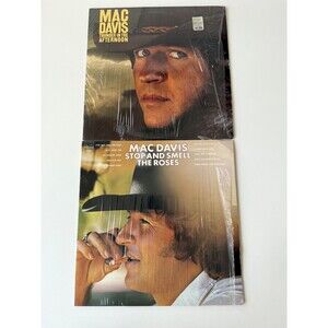 Mac Davis Stop Smell Roses / Thunder Afternoon LP Shrink Columbia VG+